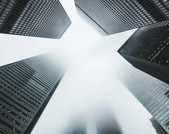 Ant view of corporate buildings